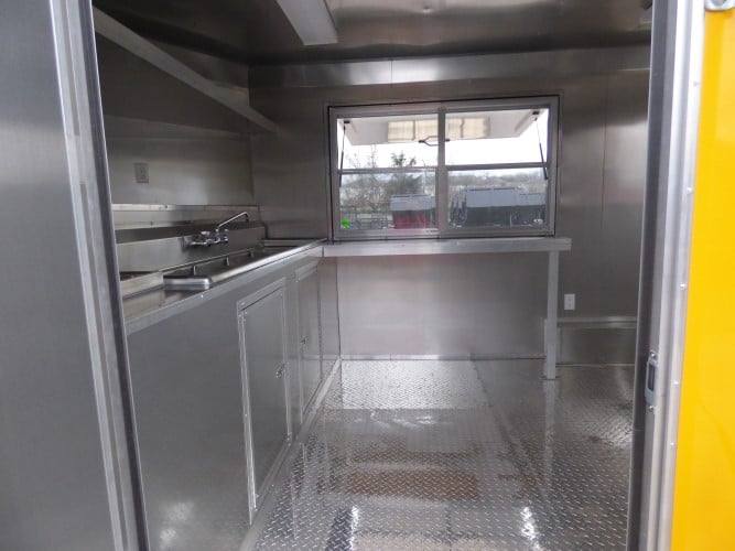89-8.5-x-16-concession-bbq-food-trailer-yellow-event-catering-18.jpg 8.5' x 16' Concession BBQ Food Trailer Yellow Event Catering