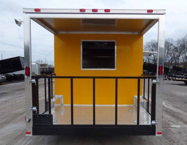 89-8.5-x-16-concession-bbq-food-trailer-yellow-event-catering-7.jpg 8.5' x 16' Concession BBQ Food Trailer Yellow Event Catering