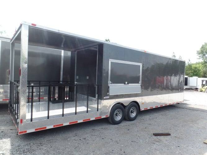 890-8.5-x-30-concession-food-trailer-charcoal-grey-bbq-event-catering-11.jpg 8.5' x 30' Concession Food Trailer Charcoal Grey BBQ Event Catering
