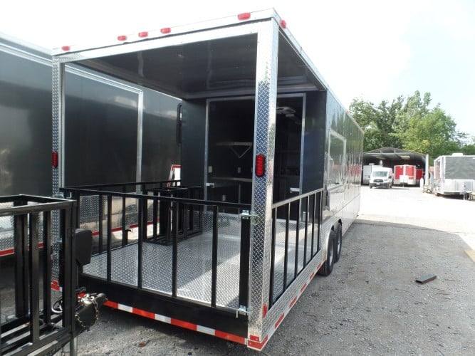890-8.5-x-30-concession-food-trailer-charcoal-grey-bbq-event-catering-15.jpg 8.5' x 30' Concession Food Trailer Charcoal Grey BBQ Event Catering