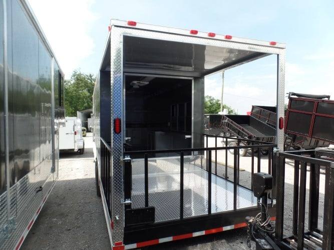 890-8.5-x-30-concession-food-trailer-charcoal-grey-bbq-event-catering-8.jpg 8.5' x 30' Concession Food Trailer Charcoal Grey BBQ Event Catering