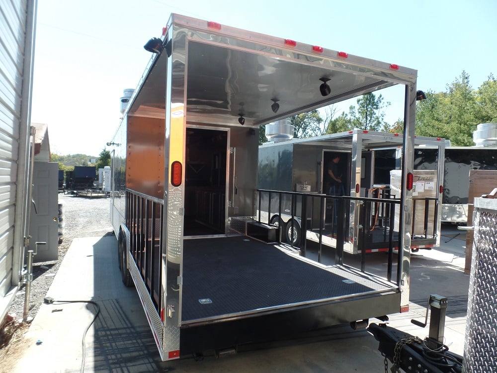 891-8.5-x-30-concession-food-trailer-charcoal-grey-bbq-food-event-catering-2.jpg 8.5' x 30' Concession Food Trailer Charcoal Grey BBQ Food Event Catering
