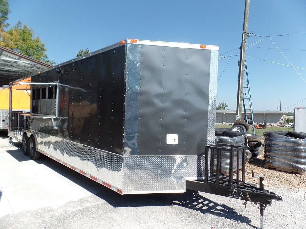 891-8.5-x-30-concession-food-trailer-charcoal-grey-bbq-food-event-catering-7.jpg 8.5' x 30' Concession Food Trailer Charcoal Grey BBQ Food Event Catering