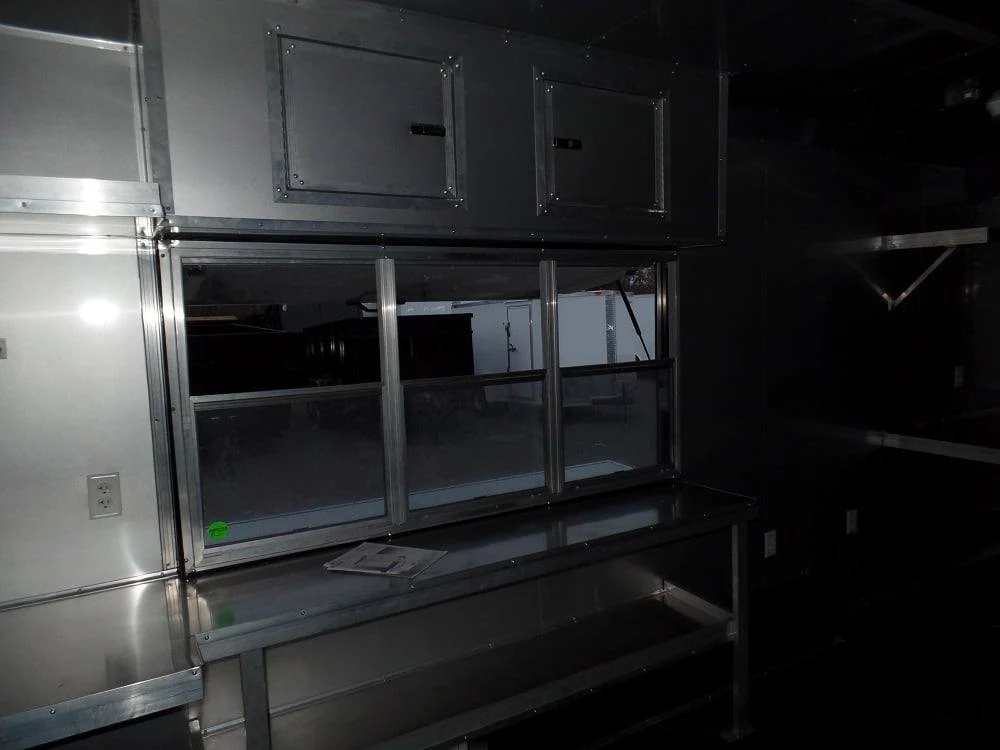892-8.5-x-30-concession-food-trailer-light-pewter-event-catering-22.webp 8.5' x 30' Concession Food Trailer Light Pewter Event Catering