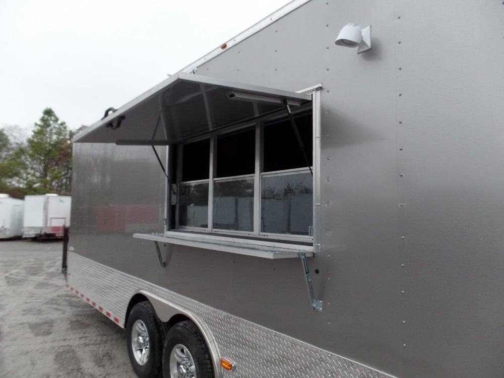 892-8.5-x-30-concession-food-trailer-light-pewter-event-catering-3.jpg 8.5' x 30' Concession Food Trailer Light Pewter Event Catering