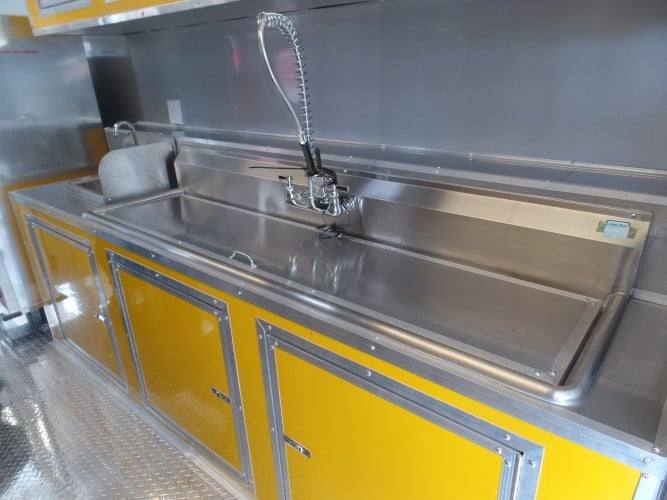 893-8.5-x-30-concession-food-trailer-lime-green-10.jpg 8.5' x 30' Concession Food Trailer Lime Green