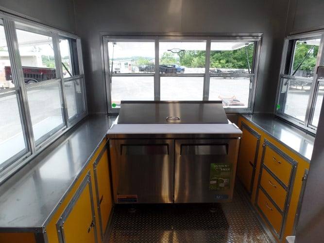 893-8.5-x-30-concession-food-trailer-lime-green-14.jpg 8.5' x 30' Concession Food Trailer Lime Green