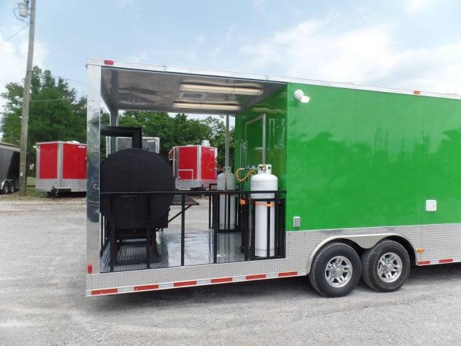 893-8.5-x-30-concession-food-trailer-lime-green-18.jpg 8.5' x 30' Concession Food Trailer Lime Green