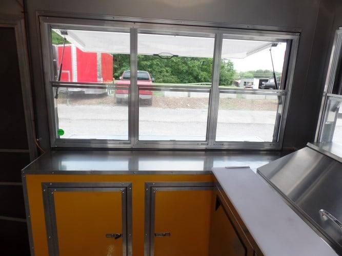 893-8.5-x-30-concession-food-trailer-lime-green-20.jpg 8.5' x 30' Concession Food Trailer Lime Green