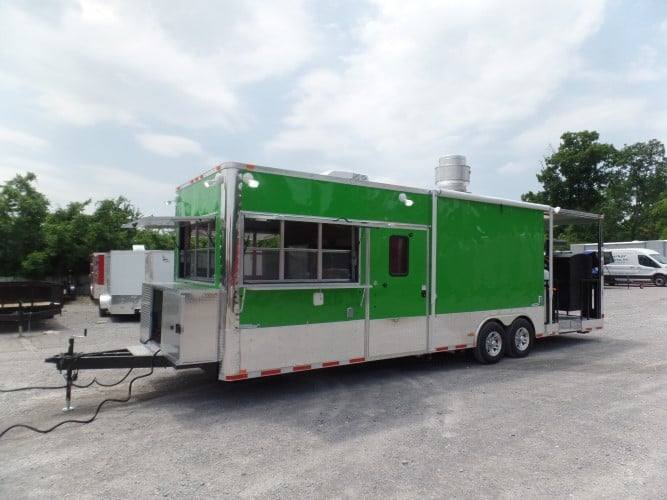 893-8.5-x-30-concession-food-trailer-lime-green-21.jpg 8.5' x 30' Concession Food Trailer Lime Green