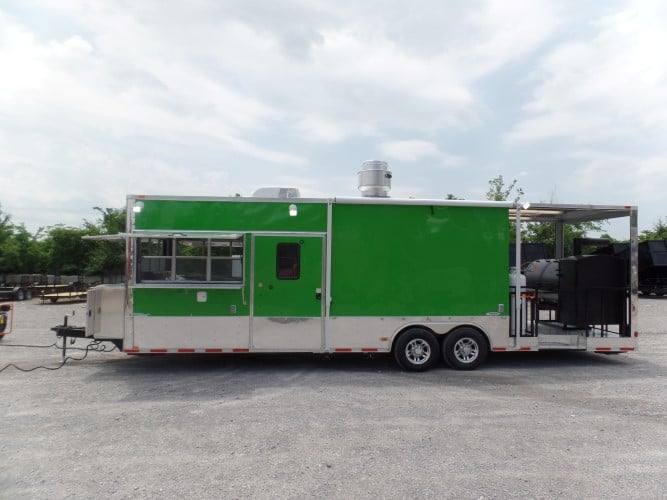 893-8.5-x-30-concession-food-trailer-lime-green-25.jpg 8.5' x 30' Concession Food Trailer Lime Green