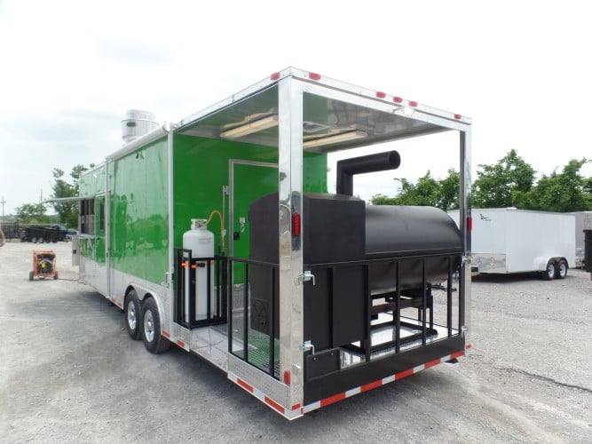 893-8.5-x-30-concession-food-trailer-lime-green-26.jpg 8.5' x 30' Concession Food Trailer Lime Green