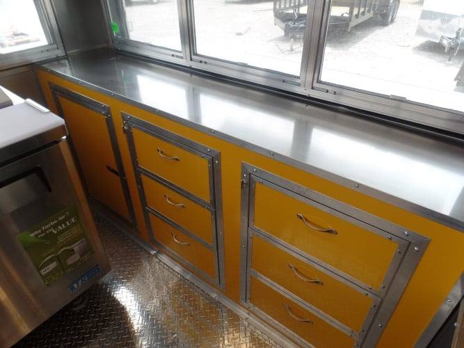893-8.5-x-30-concession-food-trailer-lime-green-27.jpg 8.5' x 30' Concession Food Trailer Lime Green