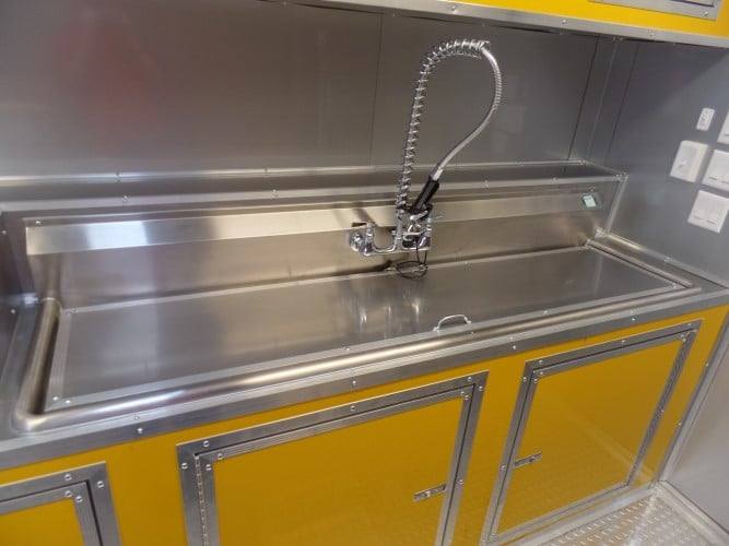893-8.5-x-30-concession-food-trailer-lime-green-28.jpg 8.5' x 30' Concession Food Trailer Lime Green