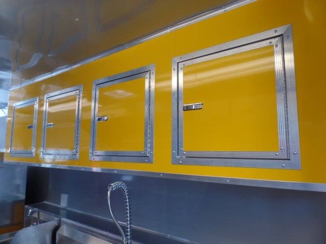 893-8.5-x-30-concession-food-trailer-lime-green-5.jpg 8.5' x 30' Concession Food Trailer Lime Green