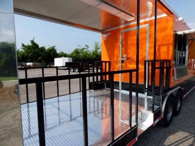 895-8.5-x-30-concession-food-trailer-orange-with-appliances-15.jpg 8.5' x 30' Concession Food Trailer Orange With Appliances