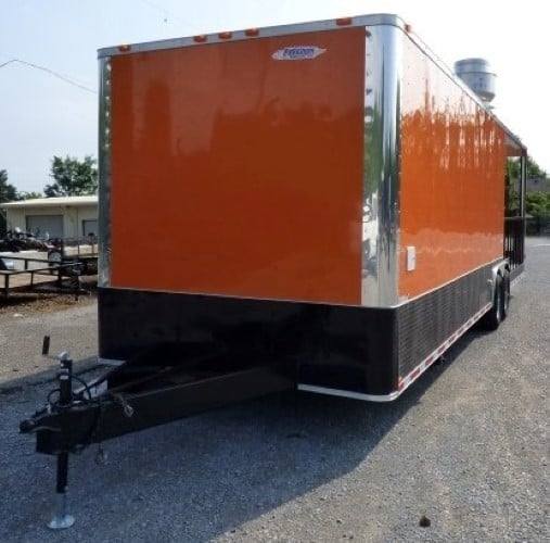 895-8.5-x-30-concession-food-trailer-orange-with-appliances-22.jpg 8.5' x 30' Concession Food Trailer Orange With Appliances
