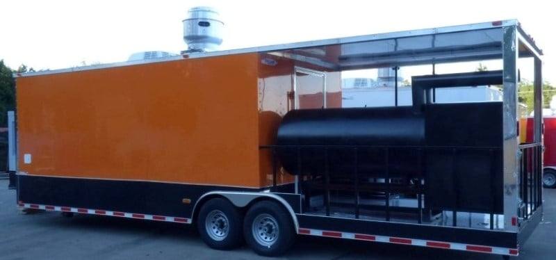 895-8.5-x-30-concession-food-trailer-orange-with-appliances-27.jpg 8.5' x 30' Concession Food Trailer Orange With Appliances