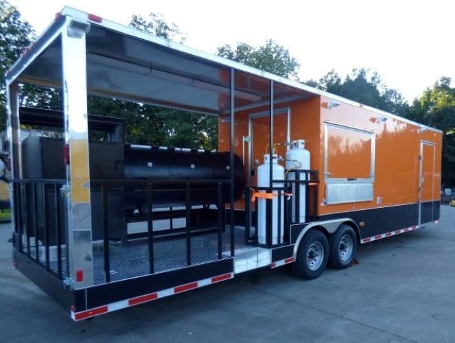 895-8.5-x-30-concession-food-trailer-orange-with-appliances-47.jpg 8.5' x 30' Concession Food Trailer Orange With Appliances