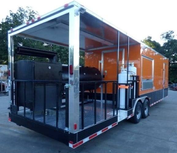 895-8.5-x-30-concession-food-trailer-orange-with-appliances-50.jpg 8.5' x 30' Concession Food Trailer Orange With Appliances