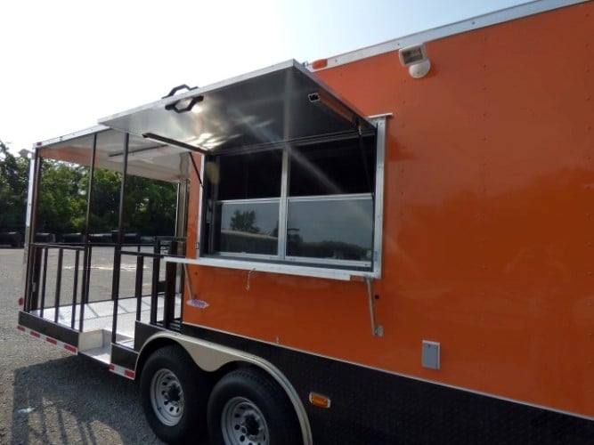 895-8.5-x-30-concession-food-trailer-orange-with-appliances-65.jpg 8.5' x 30' Concession Food Trailer Orange With Appliances