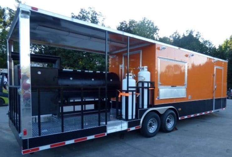 895-8.5-x-30-concession-food-trailer-orange-with-appliances-67.jpg 8.5' x 30' Concession Food Trailer Orange With Appliances