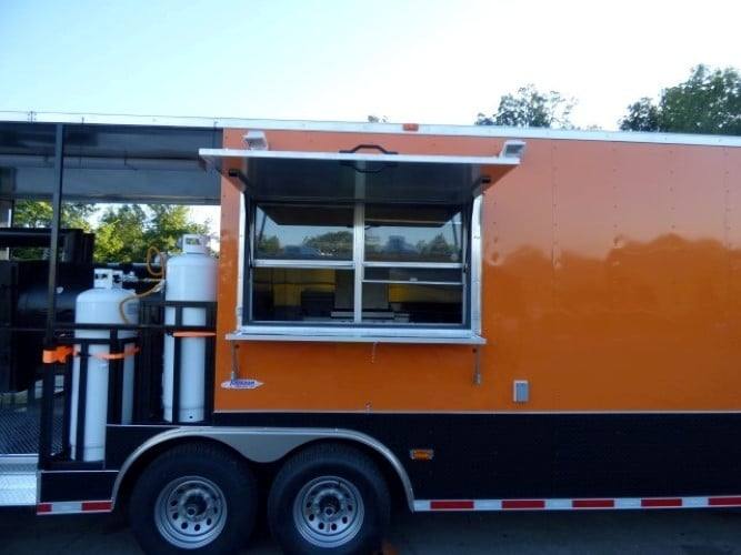 895-8.5-x-30-concession-food-trailer-orange-with-appliances-83.jpg 8.5' x 30' Concession Food Trailer Orange With Appliances