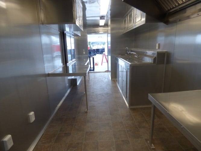896-8.5-x-30-concession-food-trailer-red-bbq-event-catering-2.jpg 8.5' x 30' Concession Food Trailer Red BBQ Event Catering