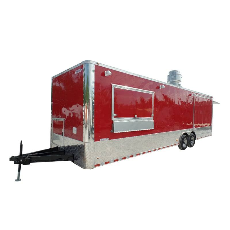 897-8.5-x-30-concession-food-trailer-red-event-catering-1.jpg 8.5' x 30' Concession Food Trailer Red Event Catering