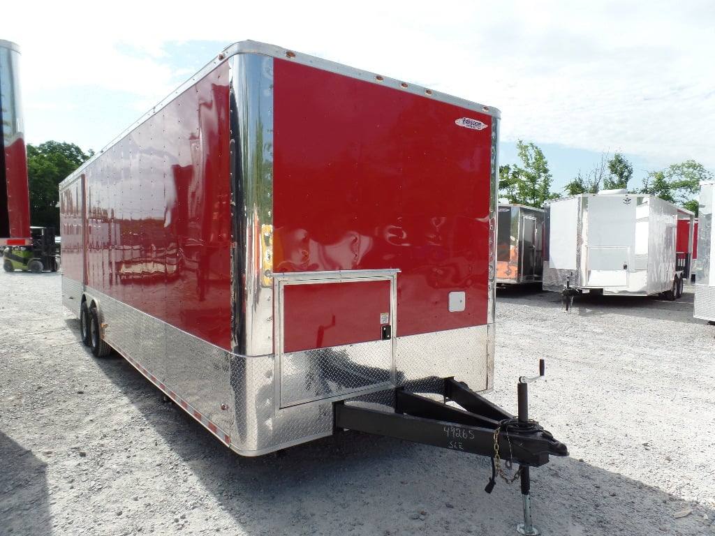 897-8.5-x-30-concession-food-trailer-red-event-catering-14.jpg 8.5' x 30' Concession Food Trailer Red Event Catering