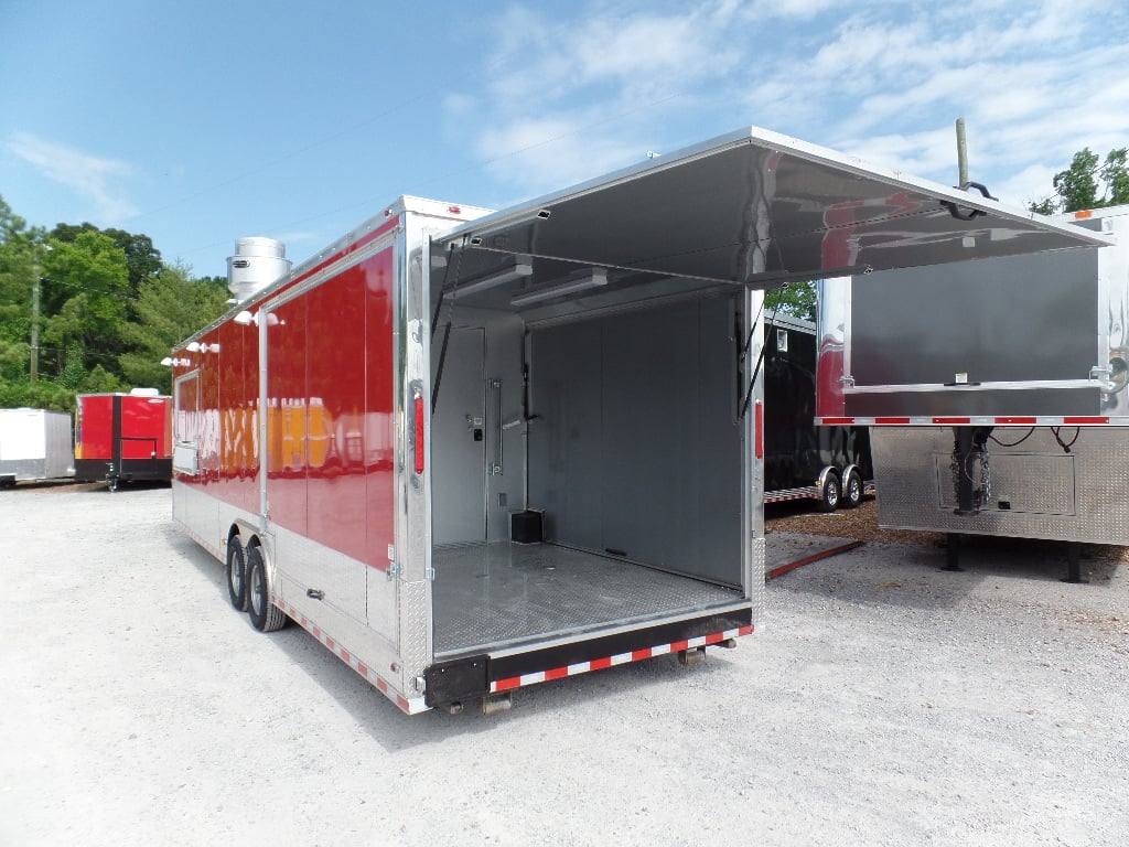 897-8.5-x-30-concession-food-trailer-red-event-catering-17.jpg 8.5' x 30' Concession Food Trailer Red Event Catering