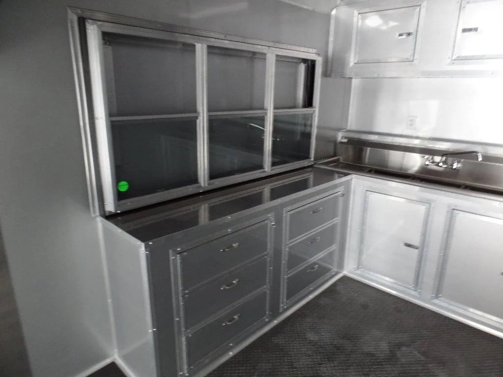 897-8.5-x-30-concession-food-trailer-red-event-catering-5.webp 8.5' x 30' Concession Food Trailer Red Event Catering