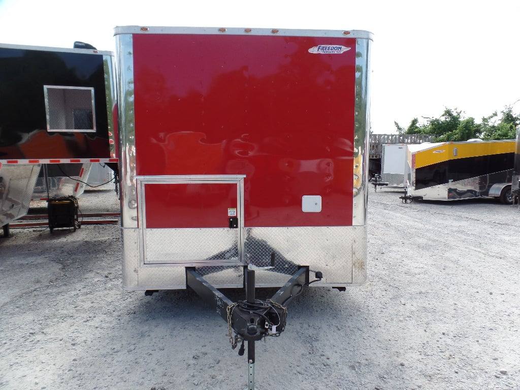 897-8.5-x-30-concession-food-trailer-red-event-catering-7.jpg 8.5' x 30' Concession Food Trailer Red Event Catering