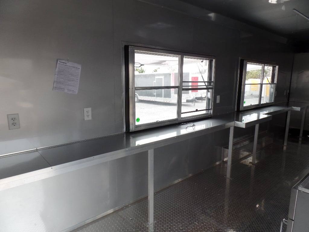 898-8.5-x-30-concession-food-trailer-red-with-appliances-11.jpg 8.5' x 30' Concession Food Trailer Red With Appliances