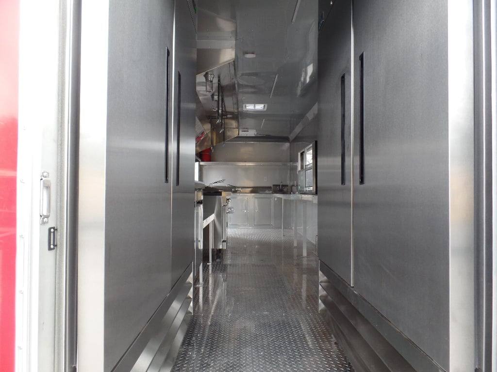 898-8.5-x-30-concession-food-trailer-red-with-appliances-2.jpg 8.5' x 30' Concession Food Trailer Red With Appliances