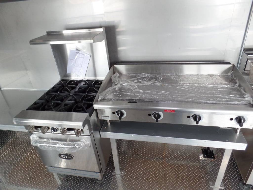 898-8.5-x-30-concession-food-trailer-red-with-appliances-21.jpg 8.5' x 30' Concession Food Trailer Red With Appliances