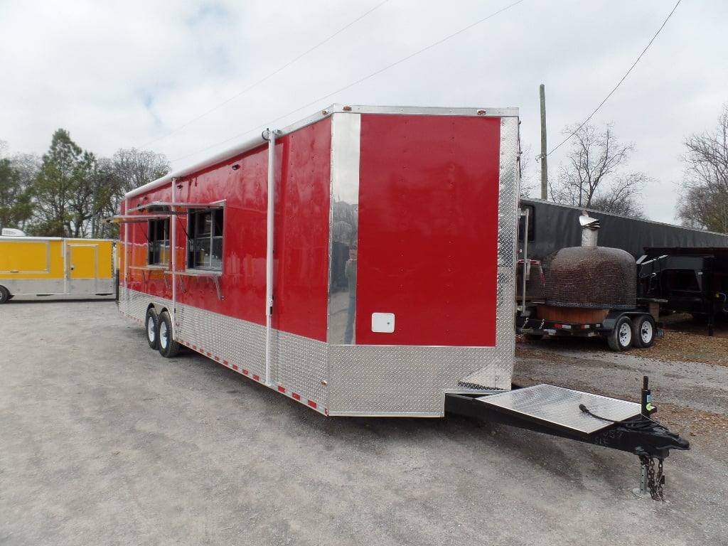 898-8.5-x-30-concession-food-trailer-red-with-appliances-26.jpg 8.5' x 30' Concession Food Trailer Red With Appliances
