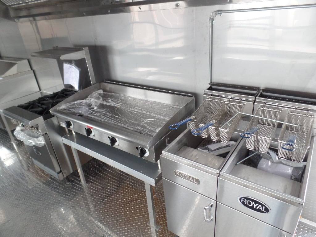 898-8.5-x-30-concession-food-trailer-red-with-appliances-28.jpg 8.5' x 30' Concession Food Trailer Red With Appliances