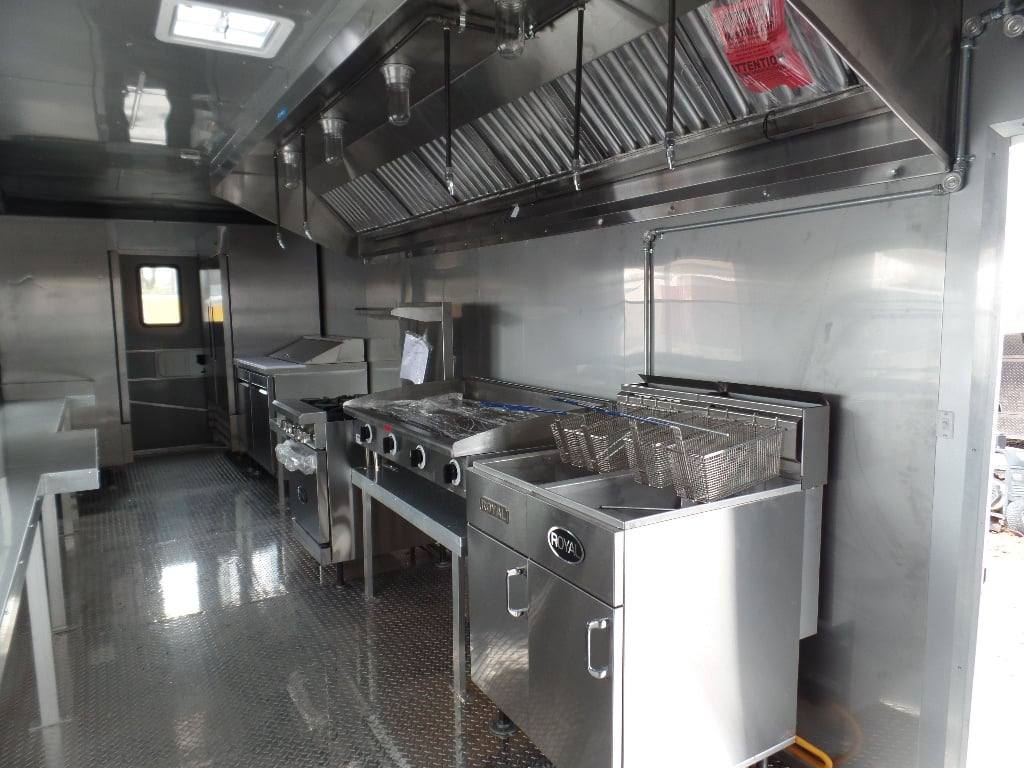 898-8.5-x-30-concession-food-trailer-red-with-appliances-6.jpg 8.5' x 30' Concession Food Trailer Red With Appliances