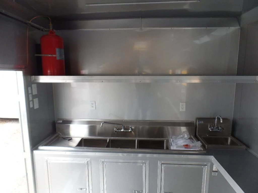 898-8.5-x-30-concession-food-trailer-red-with-appliances-7.webp 8.5' x 30' Concession Food Trailer Red With Appliances