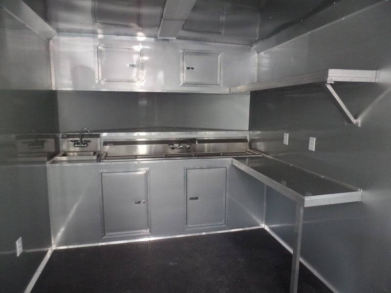 899-8.5-x-30-concession-food-trailer-white-bbq-event-catering-12.jpg 8.5' x 30' Concession Food Trailer White BBQ Event Catering