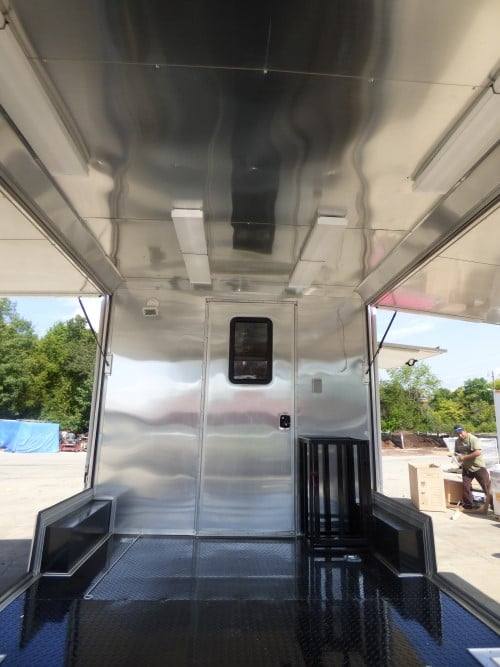 900-8.5-x-30-concession-red-bbq-food-trailer-with-appliances-17.jpg 8.5' x 30' Concession Red BBQ Food Trailer With Appliances