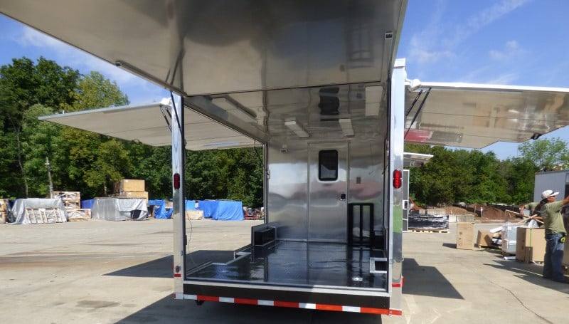 900-8.5-x-30-concession-red-bbq-food-trailer-with-appliances-19.jpg 8.5' x 30' Concession Red BBQ Food Trailer With Appliances