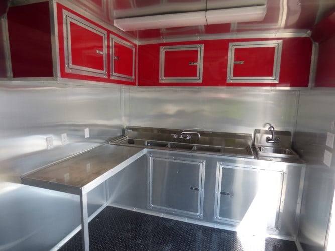 900-8.5-x-30-concession-red-bbq-food-trailer-with-appliances-20.jpg 8.5' x 30' Concession Red BBQ Food Trailer With Appliances