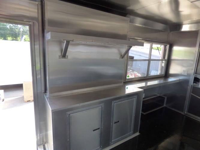 900-8.5-x-30-concession-red-bbq-food-trailer-with-appliances-6.jpg 8.5' x 30' Concession Red BBQ Food Trailer With Appliances