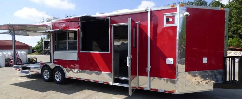 901-8.5-x-30-concession-trailer-red-bbq-food-event-catering-21.jpg 8.5' x 30' Concession Trailer Red BBQ Food Event Catering