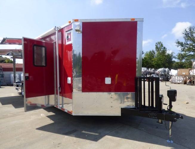 901-8.5-x-30-concession-trailer-red-bbq-food-event-catering-24.jpg 8.5' x 30' Concession Trailer Red BBQ Food Event Catering