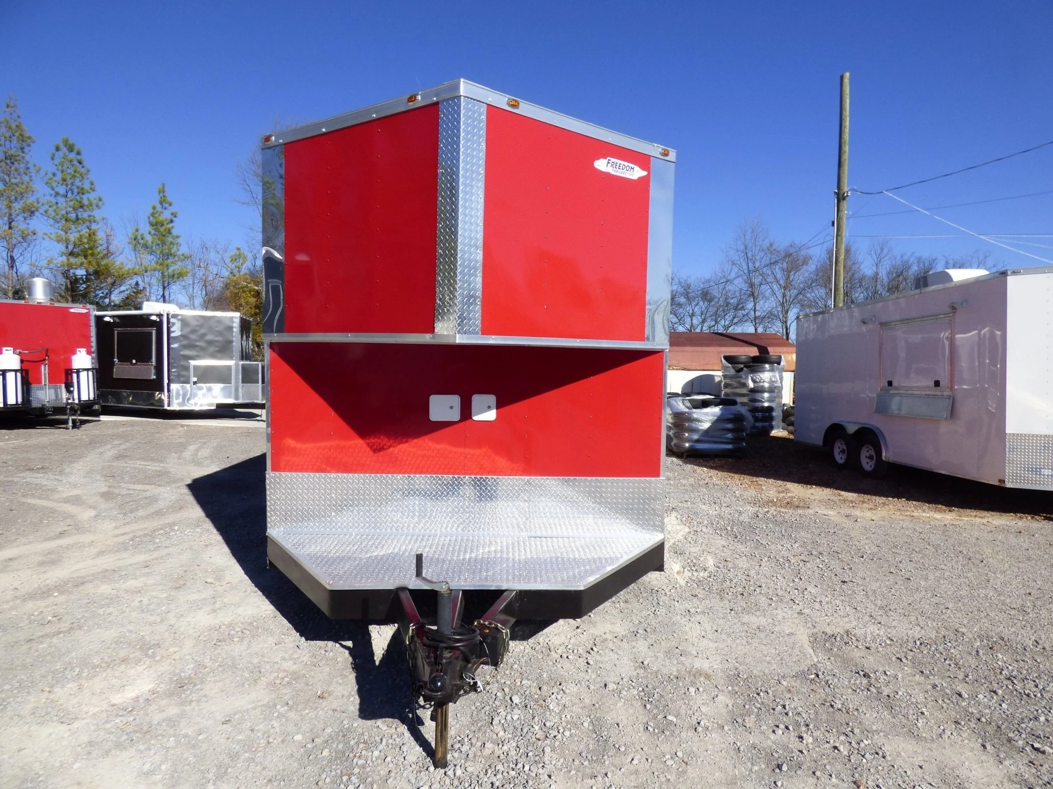 903-8.5-x-30-concession-victory-red-bbq-food-event-catering-trailer-11.webp 8.5' X 30' Concession Victory Red BBQ Food Event Catering Trailer