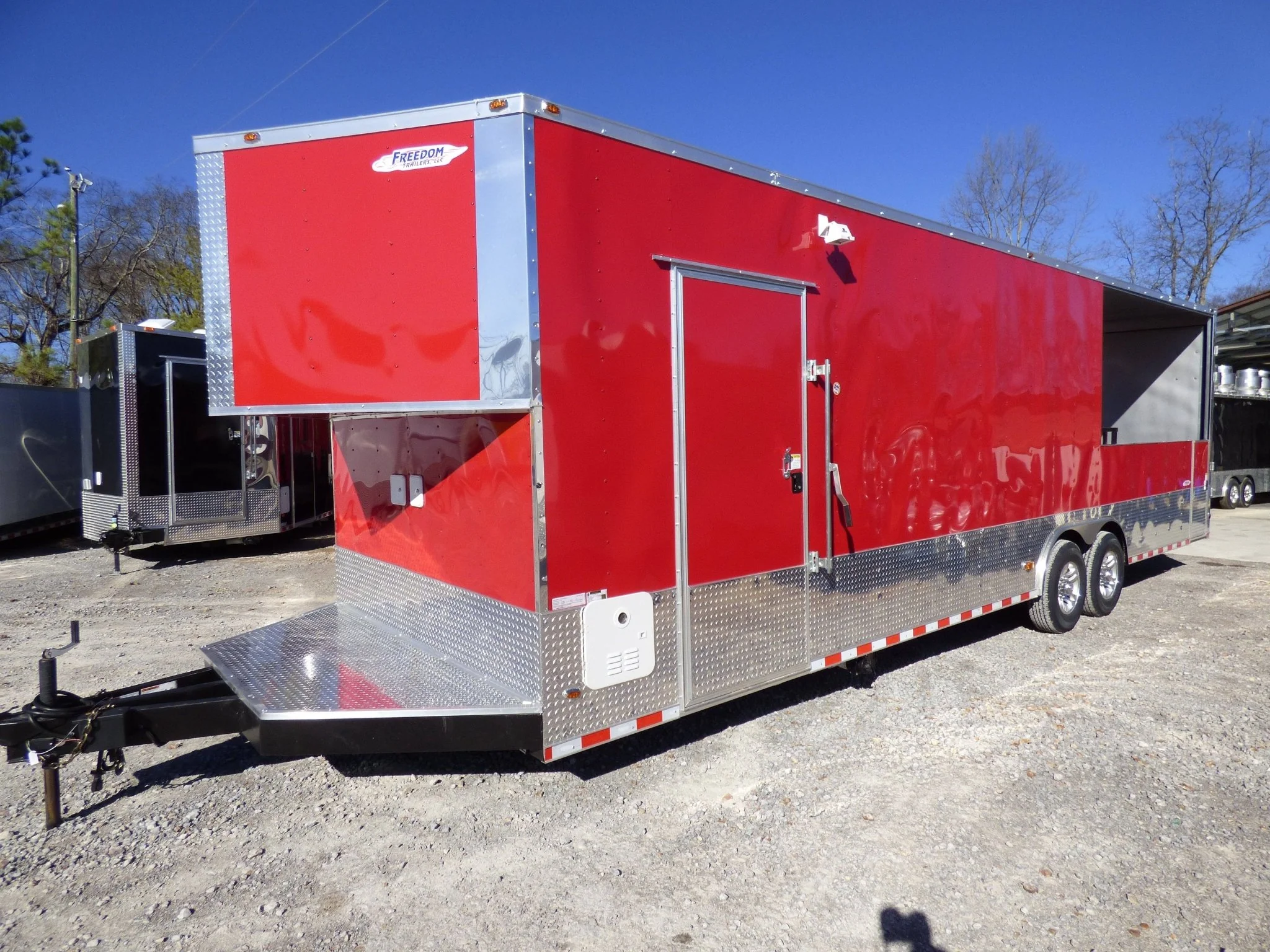 903-8.5-x-30-concession-victory-red-bbq-food-event-catering-trailer-23.webp 8.5' X 30' Concession Victory Red BBQ Food Event Catering Trailer