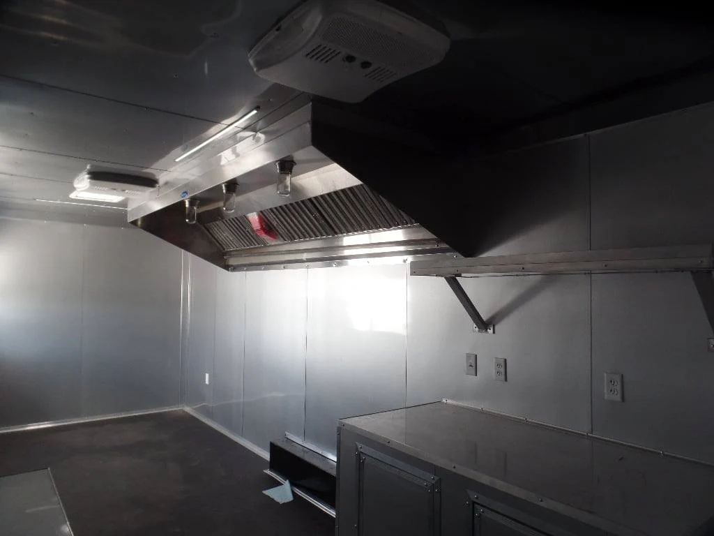 8.5' x 30' Dove Grey Concession Food Event Catering Trailer